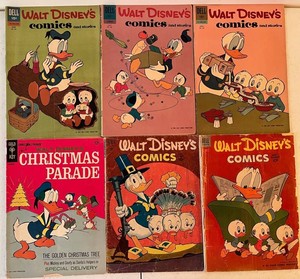 Living room - Vintage Disney Comic Books - Dell & Gold Key (Lot of 6)