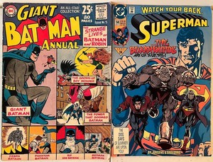 Living room - Vintage Comic Books - Batman Annual No. 5 & Superman No. 58 (Lot of 2)
