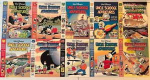 Living room - Vintage Comic Books - Walt Disneys Uncle Scrooge Adventures (Lot of 10)