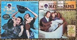 Vintage Vinyl Records - the Mamas & the Papas  (Lot of 2)