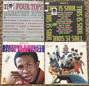 Vintage Soul LP Records - Motown, Atlantic & Atco (Lot of 4)