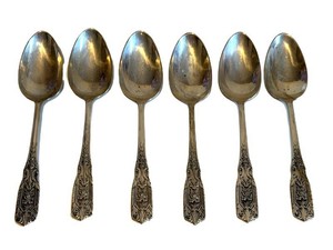 Sterling Silver Tablespoons - Vintage Westmorland Milburn Rose (Lot of 6)