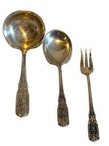Sterling Silver Serving Utensils - Westmorland Milburn Rose (Lot of 3)