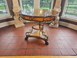 Theodore Alexander Round Inlaid Center Table