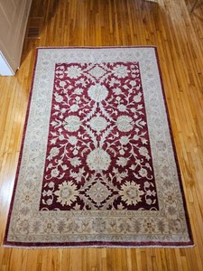 Hand Knotted Persian Rug with Floral and Palmette Design