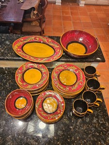 OperaNova Torino Pattern Glazed Stoneware