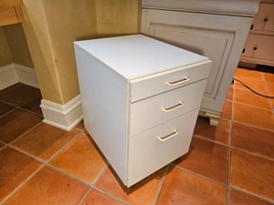 White Utility Filing Cabinet