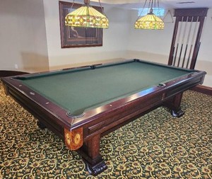 Brunswick Windsor 9 Pro Framed Slate Pool Table with Accessories