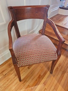 Contemporary Paddle Back Arm Chair