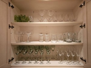 Large Household Glass Barware Group