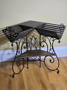 Wrought Iron Corner Display Stand