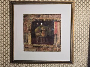 Danielle Desplan - French  Framed Still Life - Poires