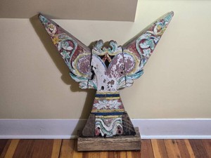 Southeast Asian Polychrome Architectural Fragment