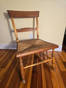 Country Shaker Style Rush Seat Rocking Chair