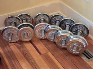 Extensive Ivanko Chrome Dumbbell Collection