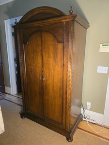 Architectural Wood Entertainment Armoire