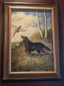 Traditional Sporting Dog Portrait with Gordon and English Setters
