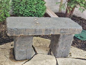 Three Slab Garden Bench