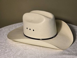 Stetson Wild West Natural Woven Cowboy Hat, Size Medium