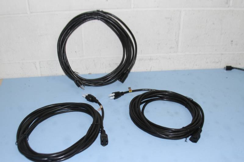 (3) NEW 25 AC Power Extension Cables