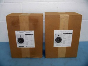 (2) AES AU-AES325S 8 Rectangular Two-Way In-Wall  In-Ceiling Loudspeakers  Speakers - NEW IN BOX