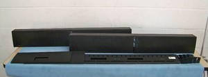 (2) Extron SB33A Adjustable Width Soundbars for 55 - 65 Display  Monitor  Television  TV with Extron 28-394-07LF 12V 4.2 Amp Switching Mode Power Supplies