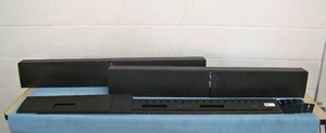 (2) Extron SB33A Adjustable Width Soundbars for 55 - 65 Display  Monitor  Television  TV with Extron 28-394-07LF 12V 4.2 Amp Switching Mode Power Supplies