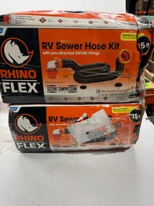 2pc Lot Camco RV Holding Tank Sewer Hose Kit