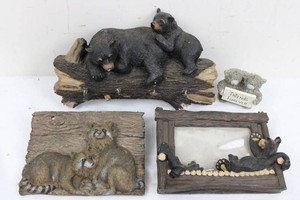 Wildlife Decor- Bear, Raccoon & Friendship Pieces (4-Piece)