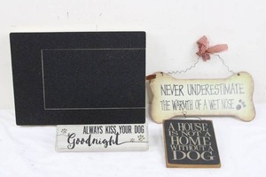 Dog-Themed Decorative Signs & Wall Decor Mixed Lot