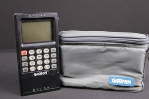 Vintage Garmin GPS 55 AVD Personal Navigator With Case & Manual