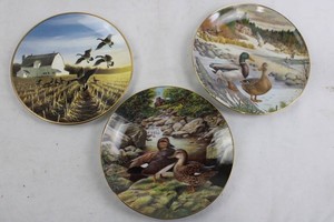 Limited Edition Waterfowl Collector Plates - W.S. George & Knowles (Lot of 3)