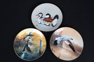 Vintage W. S. George Duck Wildlife Plates With Coas (Lot of 3)