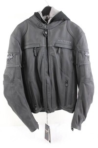 Victory Motorcycles Magnum JK7 Mens Leather Motorcycle Jacket Size L