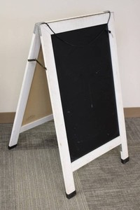 Double-Sided A-frame Chalkboard Sign - 22 X 39.5 in