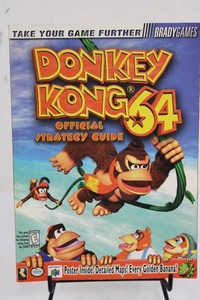BradyGames Donkey Kong 64 Official Strategy Guide With Poster