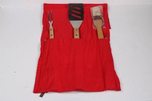 Marlboro Barbecue Tool Set With Roll-Up Organizer