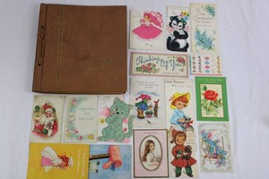 Vintage Greeting Card Collection & Scrapbook Mixed Lot