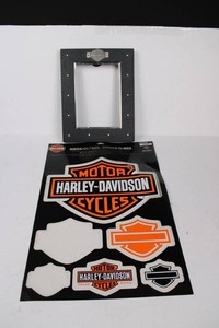 Harley-Davidson Display Frame & DW302 Window Clings Mixed Lot