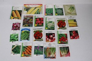 Mixed Vegetable, Herb & Flower Seed Packets (Lot of 22)
