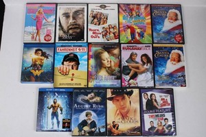 14-Title Mixed DVD & Blu-ray Movie Lot (Not tested)