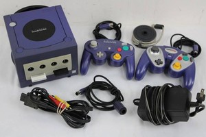 Nintendo GameCube DOL-001 Console & Controllers Mixed Lot (Turns on, outputs not tested)