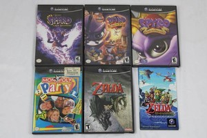 Nintendo GameCube Games Spyro, The Legend of Zelda & Monopoly (Lot of 5)
