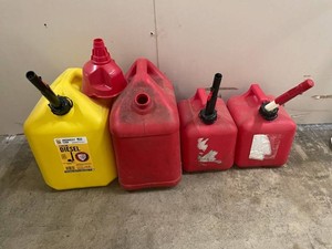 Midwest Can 5-Gallon Diesel Can & Assorted Fuel Cans - 4pc Mixed Lot