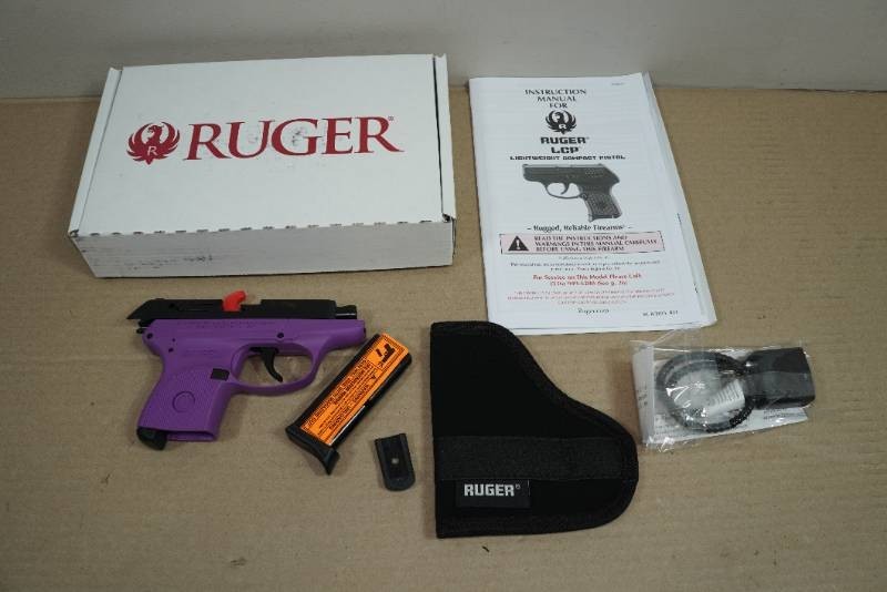 NEW Ruger LCP .380 ACP Semi-Auto Pistol - Lilac PurpleBlack