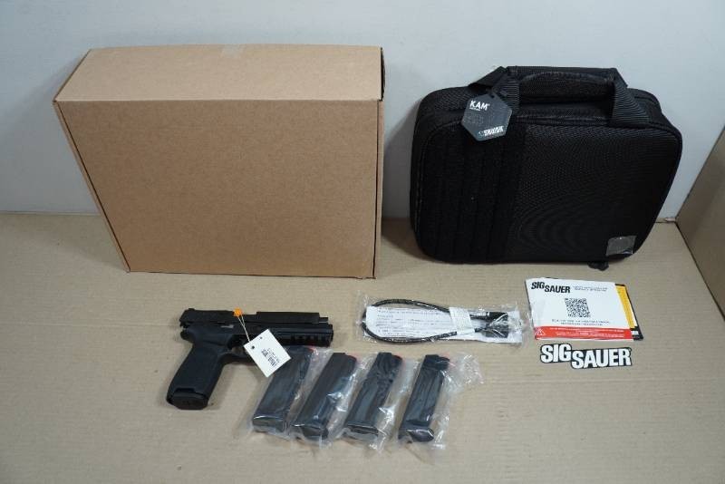 NEW Sig Sauer P320 Full Tacpro 9mm Semi- Auto Pistol - 5 Magazines and Savior Bag
