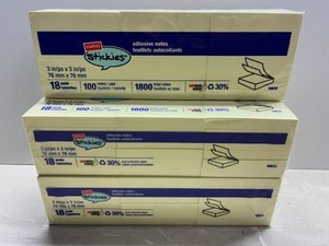 Staples Yellow Sticky Notes