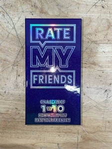 Rate My Friends- Card Game