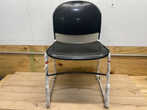 $51 Flash Furniture Hercules Series 880 lb. Capacity Black Ultra-Compact Stack Chair with Black Frame $50.99