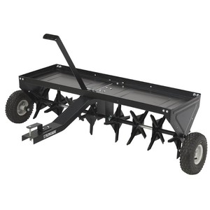 $350 Strongway 48in. Plug Aerator, 32 Coring Plugs, 10in. Pneumatic Tires, Tow-Behind Lawn Aerator for Lawn Tractor or ATV Missing too many pieces to be functional